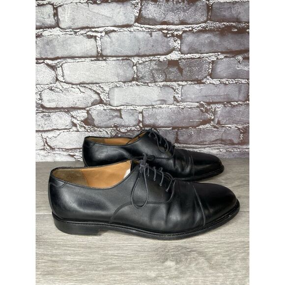 Salvatore Ferragamo Studio Black Cap Toe Oxford Dress Shoes Men Sz 11D US/44EU main image 14